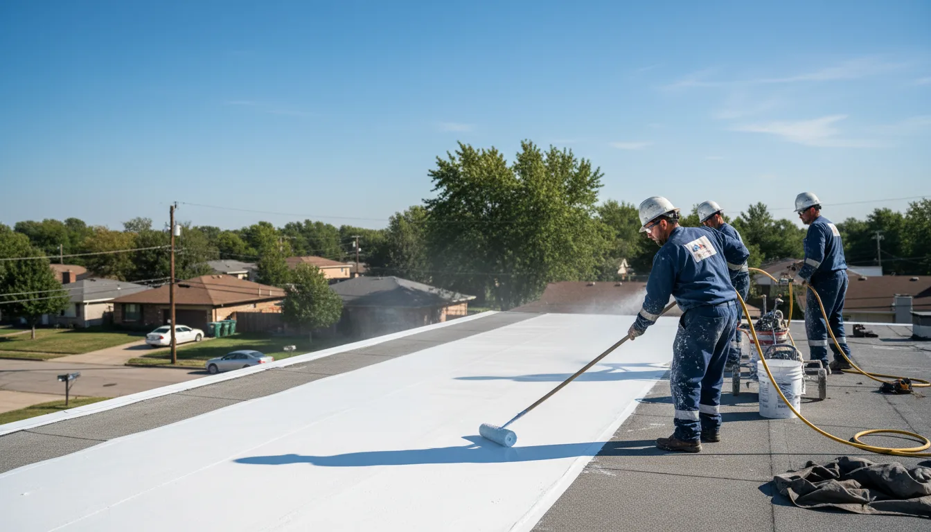 Commercial roof coating in Eldorado, WI near me